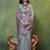 grey woven design zari silk blend banarasi saree
