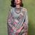 grey woven design zari silk blend banarasi saree
