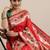 red red woven design zari silk blend paithani saree