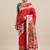 red red woven design zari silk blend paithani saree