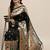 black black woven design zari silk blend paithani saree
