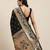 black black woven design zari silk blend paithani saree