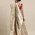 grey grey & yellow ethnic motifs silk blend saree
