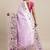 lavender lavender & gold-toned ethnic motifs silk blend saree