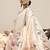 off_white off white & purple ethnic motifs silk blend saree