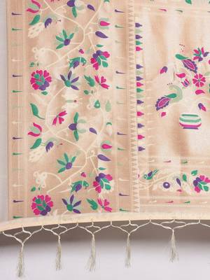 off_white off white & purple ethnic motifs silk blend saree 5