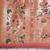 coral coral & gold-toned ethnic motifs silk blend saree