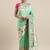 blue blue & purple ethnic motifs silk blend saree