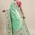 blue blue & purple ethnic motifs silk blend saree