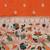 orange orange woven design zari silk blend paithani saree