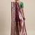 maroon maroon & golden ethnic motifs silk blend saree