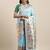 blue blue woven design zari silk blend paithani saree