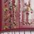 pink pink & green ethnic motifs silk blend saree