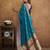 blue blue & red woven design zari silk blend paithani saree