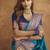 blue blue & red woven design zari silk blend paithani saree