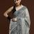 grey woven design banarasi saree
