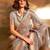 grey woven design zari tissue banarasi saree