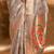 grey woven design zari tissue banarasi saree