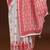 white geometric printed cotton saree with blouse