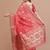 coral coral & gold-toned ethnic motifs woven design zari saree