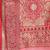 coral coral & gold-toned ethnic motifs woven design zari saree