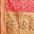 Pink pink & green floral satin banarasi saree