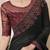 black embellished ombre sequinned pure chiffon saree