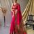 pink pink & gold-toned ethnic motif woven design zari paithani saree
