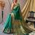 green green & gold-toned ethnic woven design zari paithani silk saree