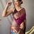 Pink woven design zari tissue saree with unstitched blouse piece