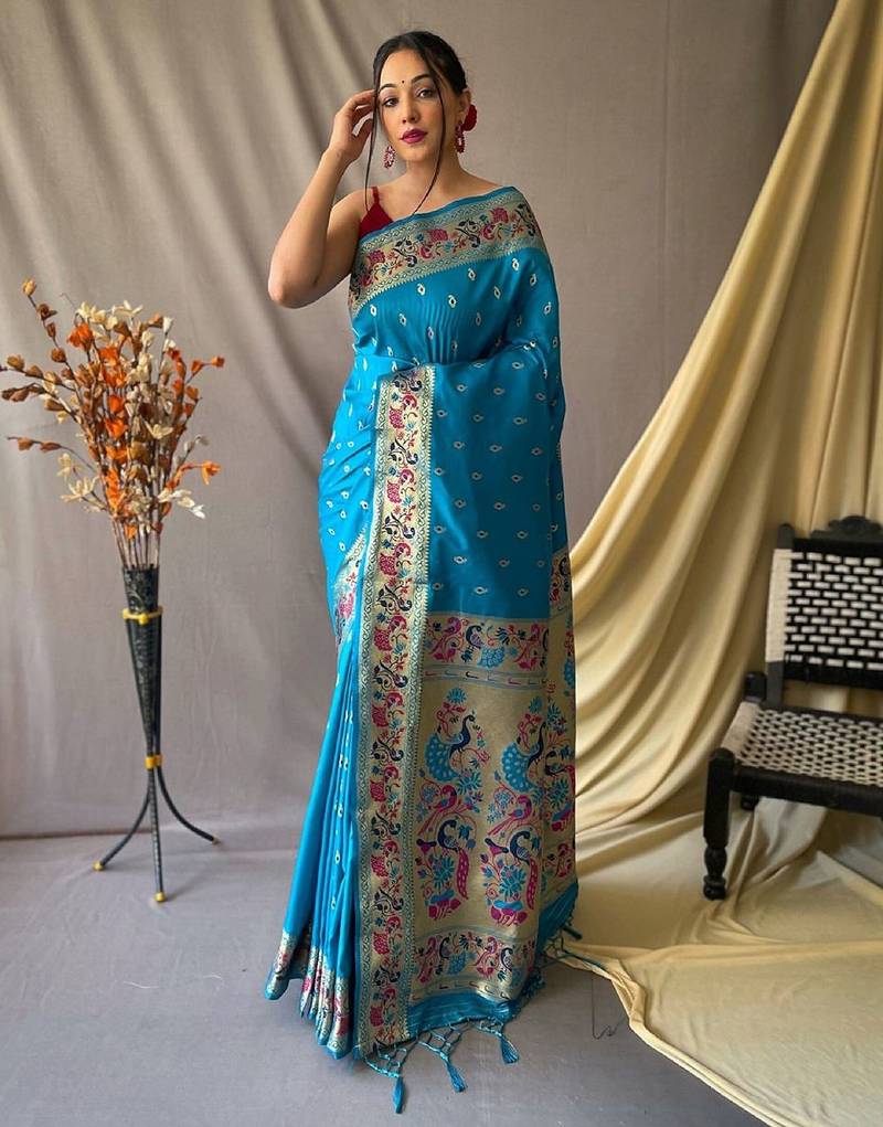 Pink floral designer banarasi saree
