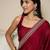maroon embellished satin ready to wear saree