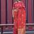 peach peach-coloured gold-toned bagh silk banarasi saree