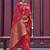 peach peach-coloured gold-toned bagh silk banarasi saree