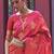 peach peach-coloured gold-toned bagh silk banarasi saree