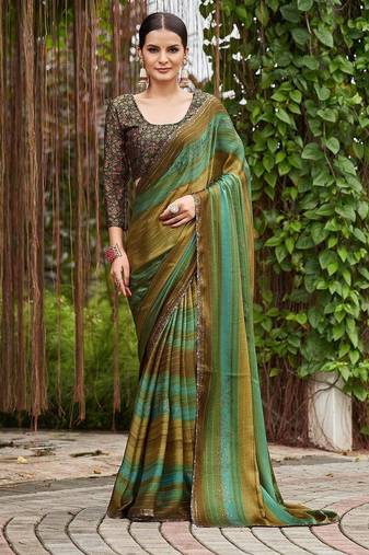 Navy blue ethnic motif woven design tassel saree