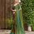 Navy blue ethnic motif woven design tassel saree