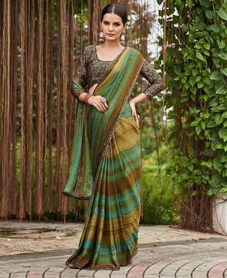 Navy blue ethnic motif woven design tassel saree 3