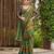 Navy blue ethnic motif woven design tassel saree