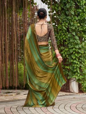 Navy blue ethnic motif woven design tassel saree 4