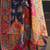 Teal ethnic motif woven design tassel saree