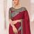 Beige solid woven design saree