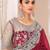 Beige solid woven design saree