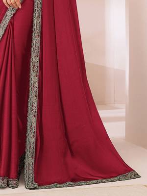 Beige solid woven design saree 5