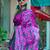 Pink woven design solid saree