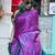 Pink woven design solid saree