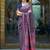 Pink pink & gold-coloured floral woven design silk blend banarasi saree