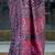 Pink pink & gold-coloured floral woven design silk blend banarasi saree