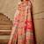 white floral designer banarasi saree