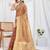 brown woven design zari tissue saree